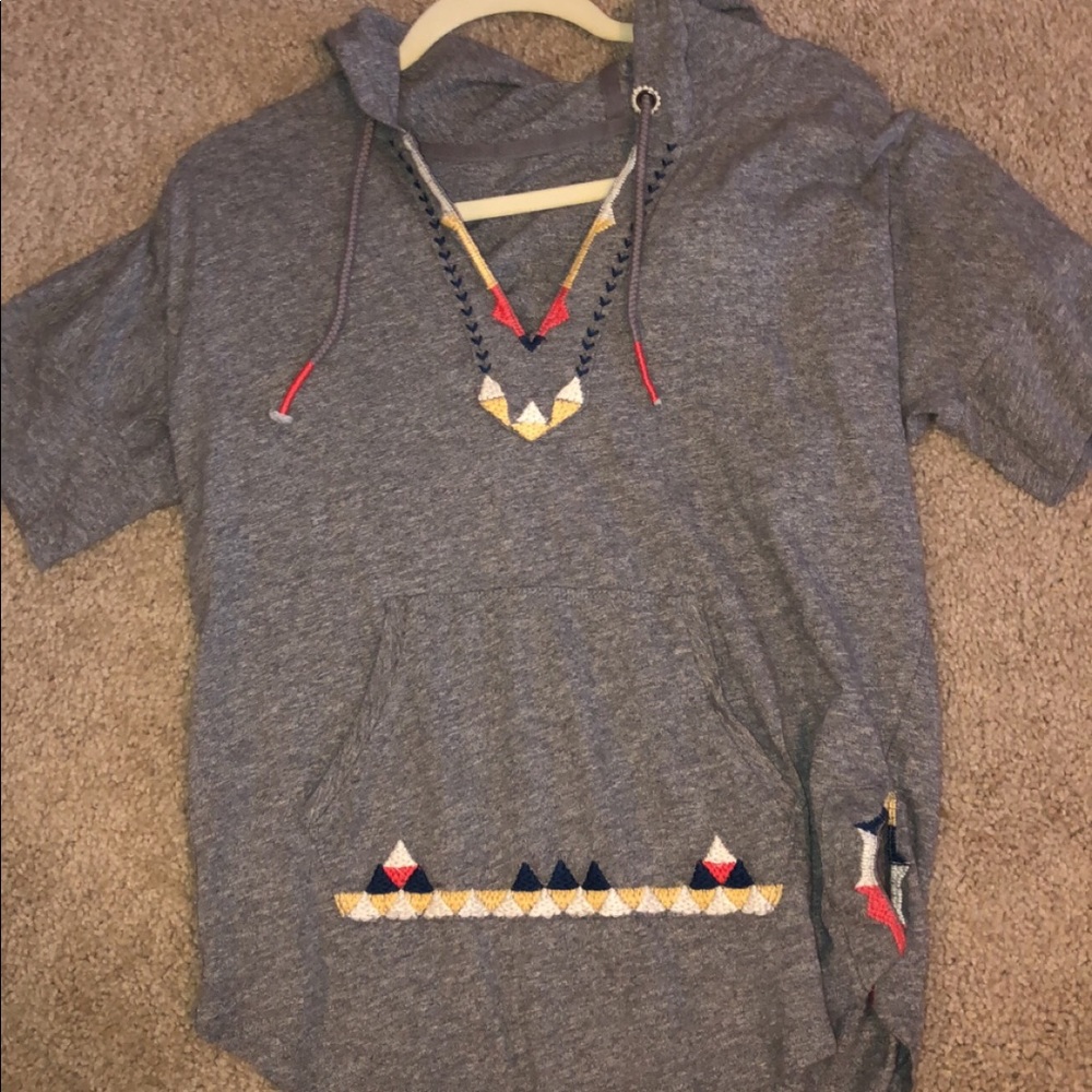 Aztec half sleeve sweatshirt